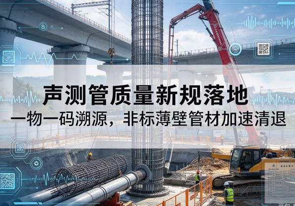 牟平声测管质量新规落地，一物一码溯源，非标薄壁管材加速清退