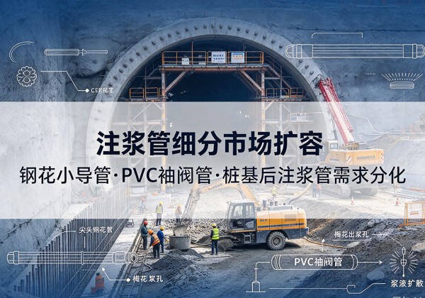 牟平注浆管细分市场扩容，隧道钢花小导管、PVC 袖阀管、桩基后注浆管需求分化